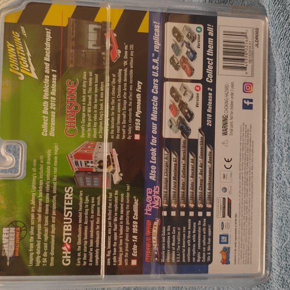 Johnny Lightning Die Cast Ghost busters Ecto 1 a with the firehouse display. $50 - Picture 2 of 2